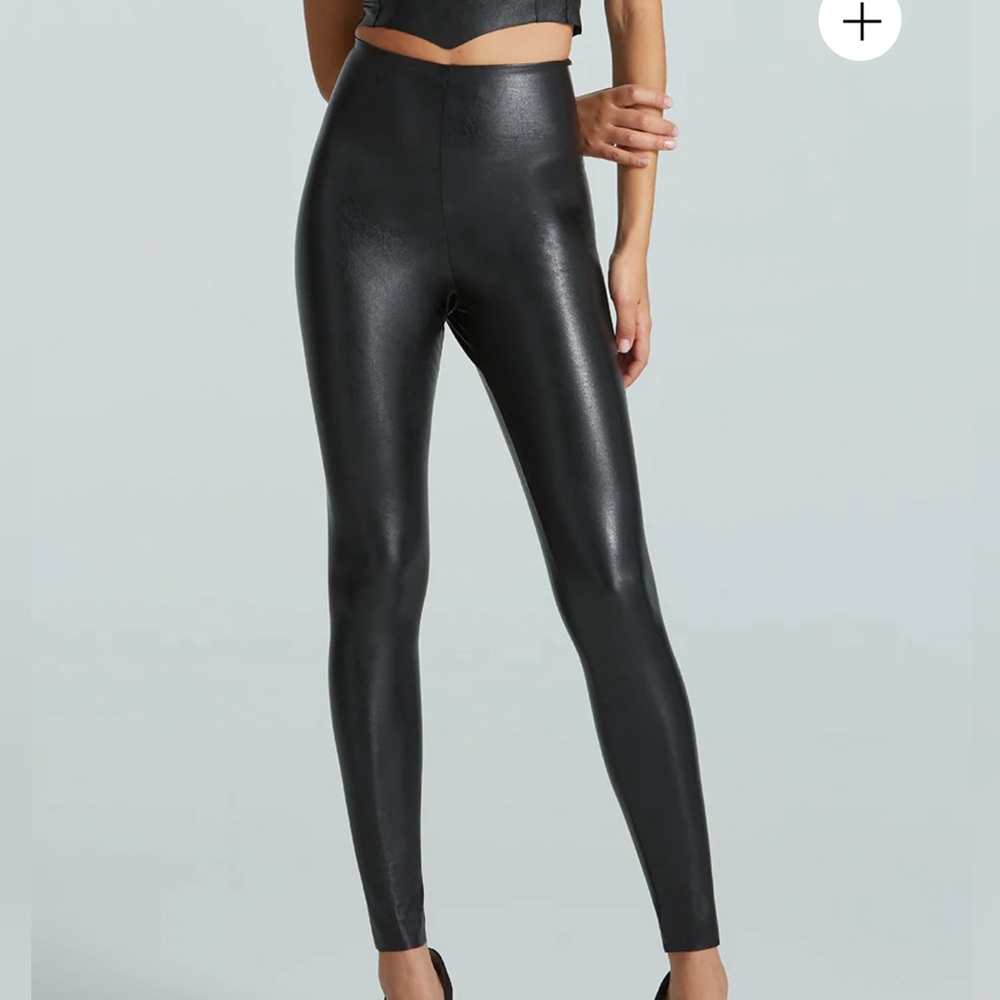 Commando Faux Leather Leggings 7/8, sz S